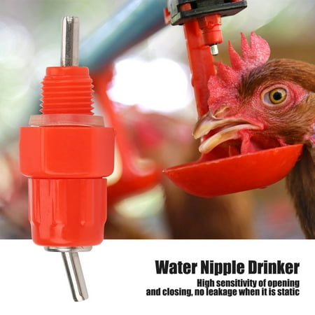 Ejoyous 20pcs Automatic Water Nipple Drinkers Screw In Type