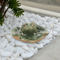 MLINS Small Frog Garden Figure Statue for Miniature Frogs