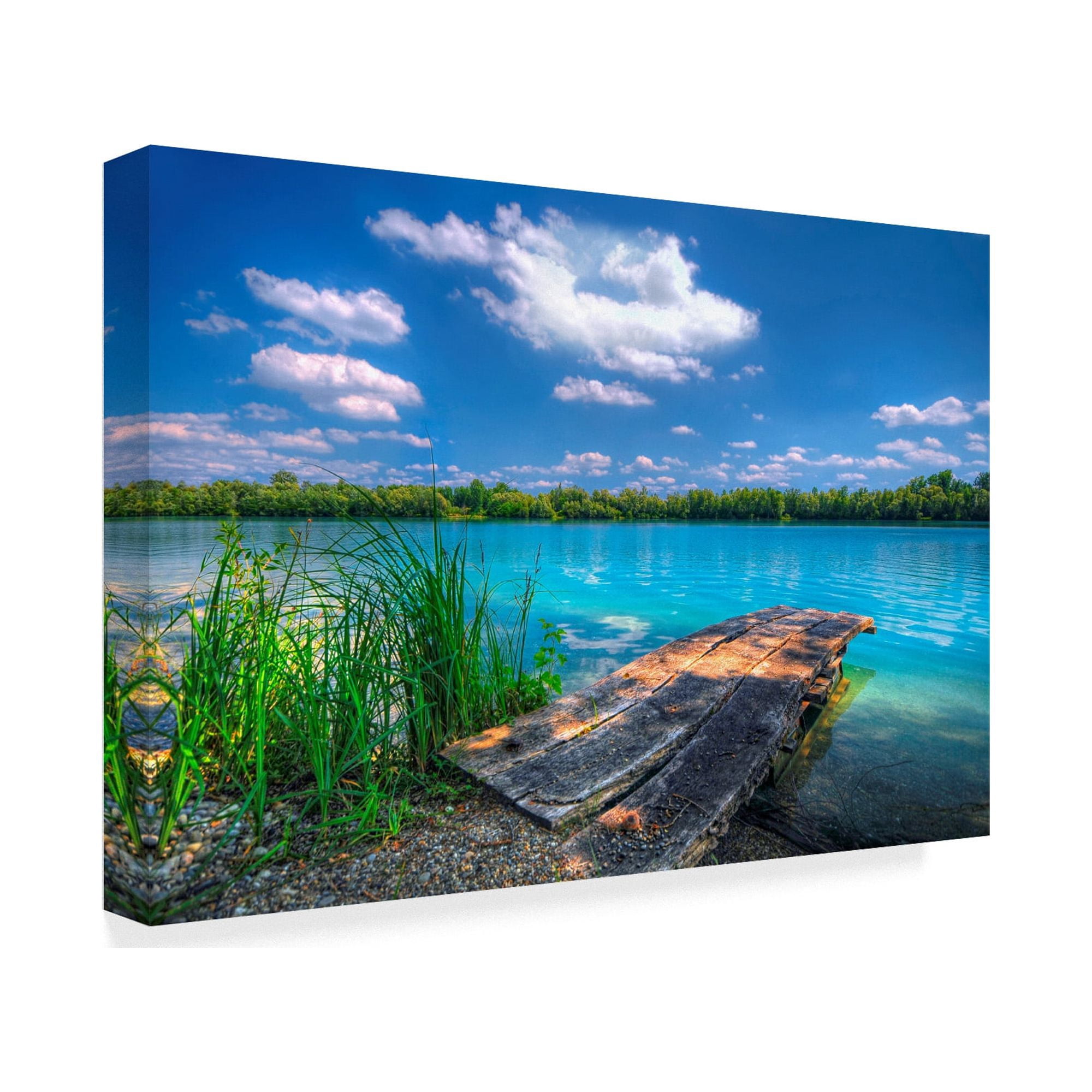 Trademark Fine Art 'Sunny Day Coastline' Canvas Art by Philippe Sainte-Laudy
