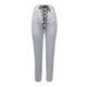 thumbnail image 4 of Pantalones de encaje rasgados a tope Gibobby para Mujer elásticos de Cintura de mezclilla sexy levantan coloridos desgastados blanco S, 4 of 5