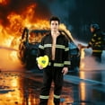 thumbnail image 4 of Orion Costumes Fireman Adult Costume | Extra Large Male, 4 of 7