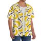 thumbnail image 2 of Fotbe Banana Fruit Camisa Estampada de Manga Corta para Hombre, Casual de Verano, Estilo Playero, Sin Arrugas-Medium, 2 of 5