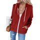 thumbnail image 1 of Puntoco Moda Mujer Casual Con Capucha Slim Cremallera Polar Suéter Abrigo Puntoco Puntoco-1, 1 of 5