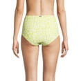 thumbnail image 3 of Calvin Klein YELLOW Leopard-Print High-Waist Wrap Bikini Swim Bottom, US X-Large, 3 of 4