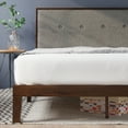 thumbnail image 2 of Zinus Moiz 42" Wood Platform Bed Frame with Adjustable Upholstered Headboard, Queen, 2 of 13