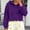 Purple, variant on Cropped Hoodie Women Casual Elegant Cute Scalloped Hem Crop Sweatshirts Long Sleeve Drawstring Pullover 2026 Fall Soft Lightweight Hooded Tops Daily Travel Outfits, Beige L