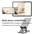 thumbnail image 2 of Soporte para teléfono móvil portátil plegable con ángulo y altura ajustables, compatible con teléfonos móviles y tabletas, 2 of 5