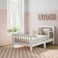 thumbnail image 3 of Storkcraft Pasadena Toddler Bed, White with Driftwood, 3 of 10