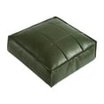 thumbnail image 1 of Puf otomano, puf marroquí de cuero PU, cojín de suelo cuadrado hecho a mano de 40x40x15cm, reposapiés otomano para el hogar, dormitorio, debajo Macarena puf al aire libre, 1 of 8