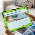 thumbnail image 4 of XYX For Samsung Galaxy Tab S10 Ultra/S9 Ultra/S8 Ultra Case 14.6 inch, 360 Rotating Shockproof Cover with Stand, Screen Protector, Shoulder Strap (SM-X920/X910/X900), Lime PC, 4 of 7