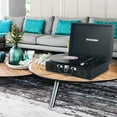 thumbnail image 3 of Sylvania PC Encoding USB Bluetooth(R) Suitcase Turntable with Speaker, STT104BT, Black, 3 of 3