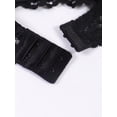 thumbnail image 7 of Womens Bralette Unlined Busiter See Through Balconette Teddy Bra Half Cup Lace Bra Sexy Chain Decor, 7 of 7
