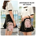 thumbnail image 6 of FORMRS Crossbody Bag for Women Quilted Travel Shoulder Cell Phone Purse with Chain Strap Handbag, White Gingerbread Houses, 6 of 7