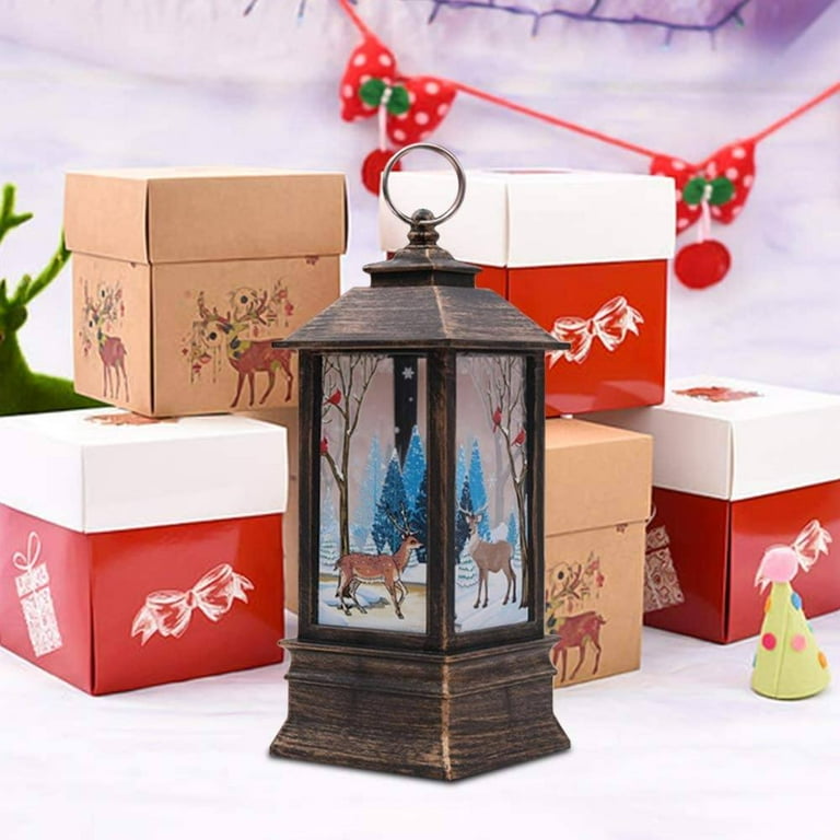 Christmas Decoration Lanterns, Santa Claus, Snowman Lantern Lights,  Decorative Lights For Indoor Outdoor, Dry Battery Powered - Temu