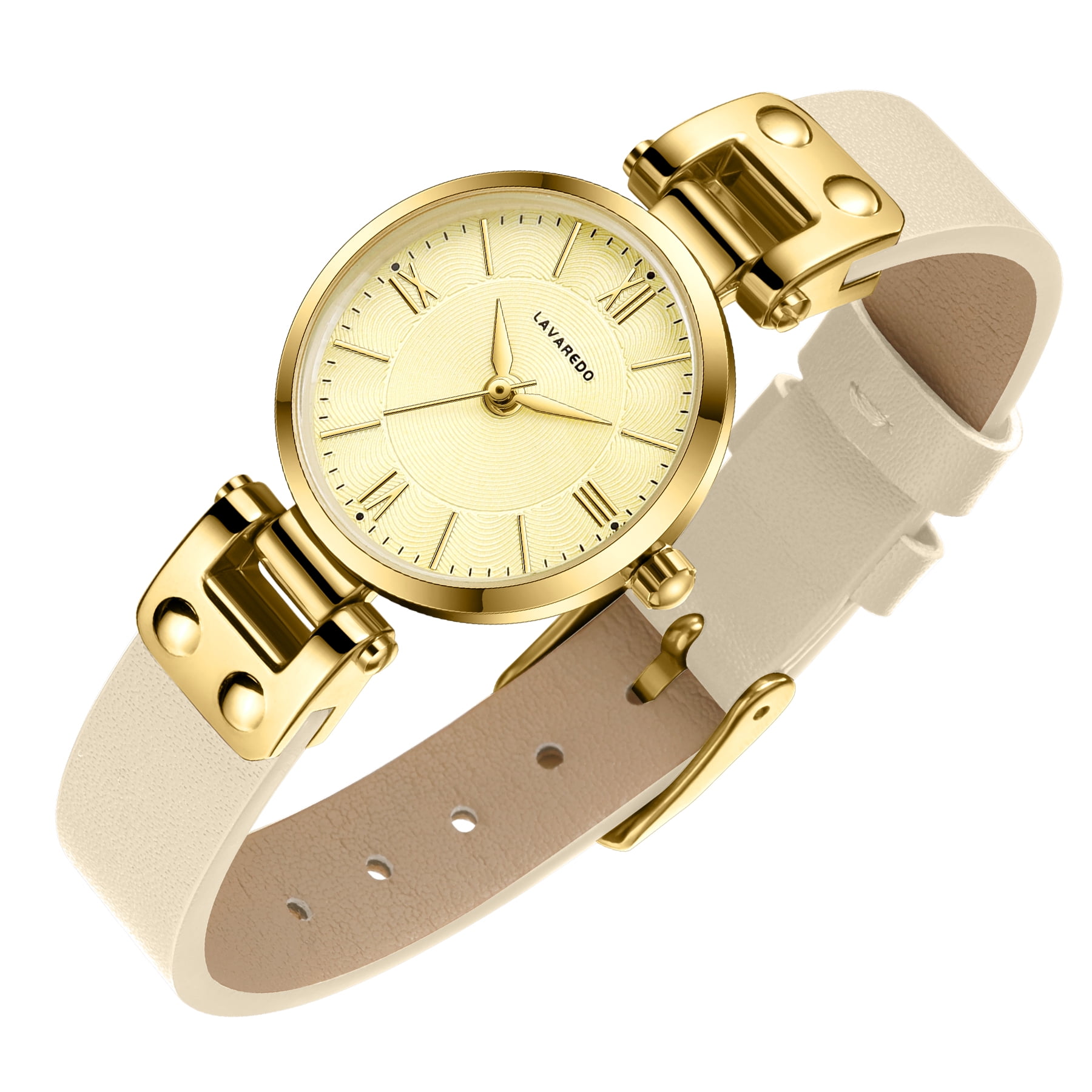 Elegant Women's Quartz Watch with Roman Numerals & Leather Strap - Perfect for Casual and Office Wear