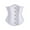 White, variant on Stichou Womens Corset Underbust Lace up Boned Brocade Waist Training Plus Size White 5XL