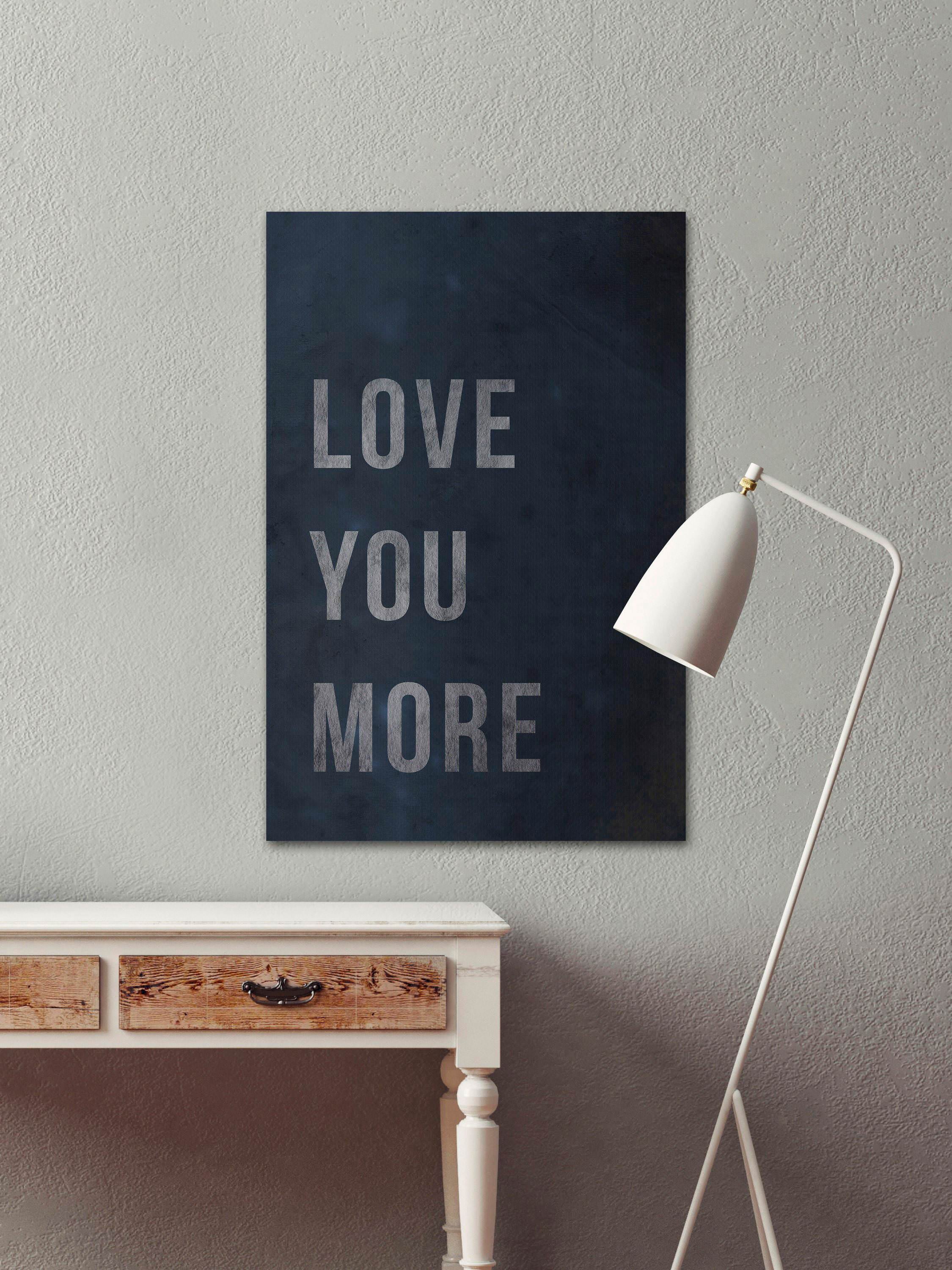 Love You More III Painting Print on Wrapped Canvas