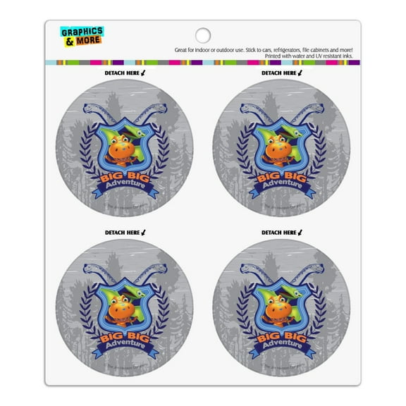 Big Big Adventure Dinosaur Train Refrigerator Fridge Locker Vinyl Circle Magnet Set
