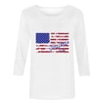 thumbnail image 4 of Ruyang 3/4 Length Sleeve Womens Tops Casual Loose Fit Crewneck T Shirts Cute Solid Three Quarter Length Tunic Tops, 4 of 4
