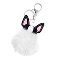 thumbnail image 3 of Cachorro Perro Llavero Pelota De Piel Sintética Mujer Bolso Colgante Llavero-100x80x40mm Blanco perfke Juguetes de peluche de piel sintética, 3 of 5