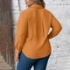 thumbnail image 2 of TaTaai Women's Plus Size Casual Shirt, Short Sleeve Button Down with Notch Collar, Patch Pocket Blouse for Everyday Wear Gift, 2 of 6