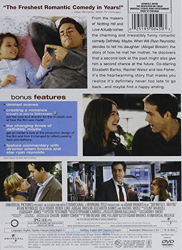 Definitely, Maybe (DVD), Universal Studios, Comedy