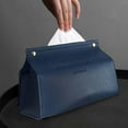 thumbnail image 4 of 2 Soportes Para Caja De Pañuelos De Piel Sintética Para Cocina, Oficina, Azul Y Naranja. azul+naranja Baoblaze Cubierta de papel de seda, 4 of 8