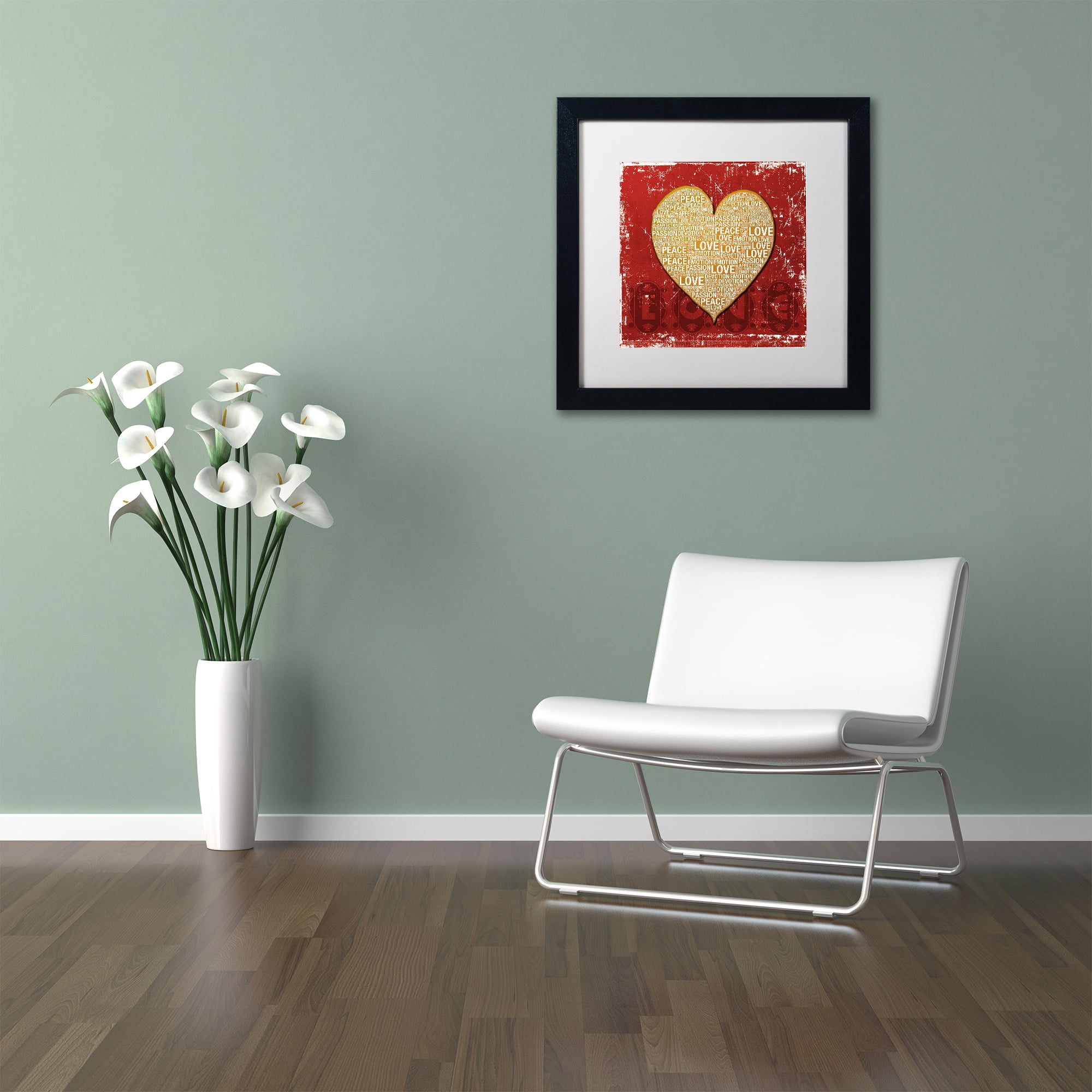 Trademark Fine Art "Every Time I'm With You" Canvas Art by Philippe Sainte-Laudy White Matte, Black Frame