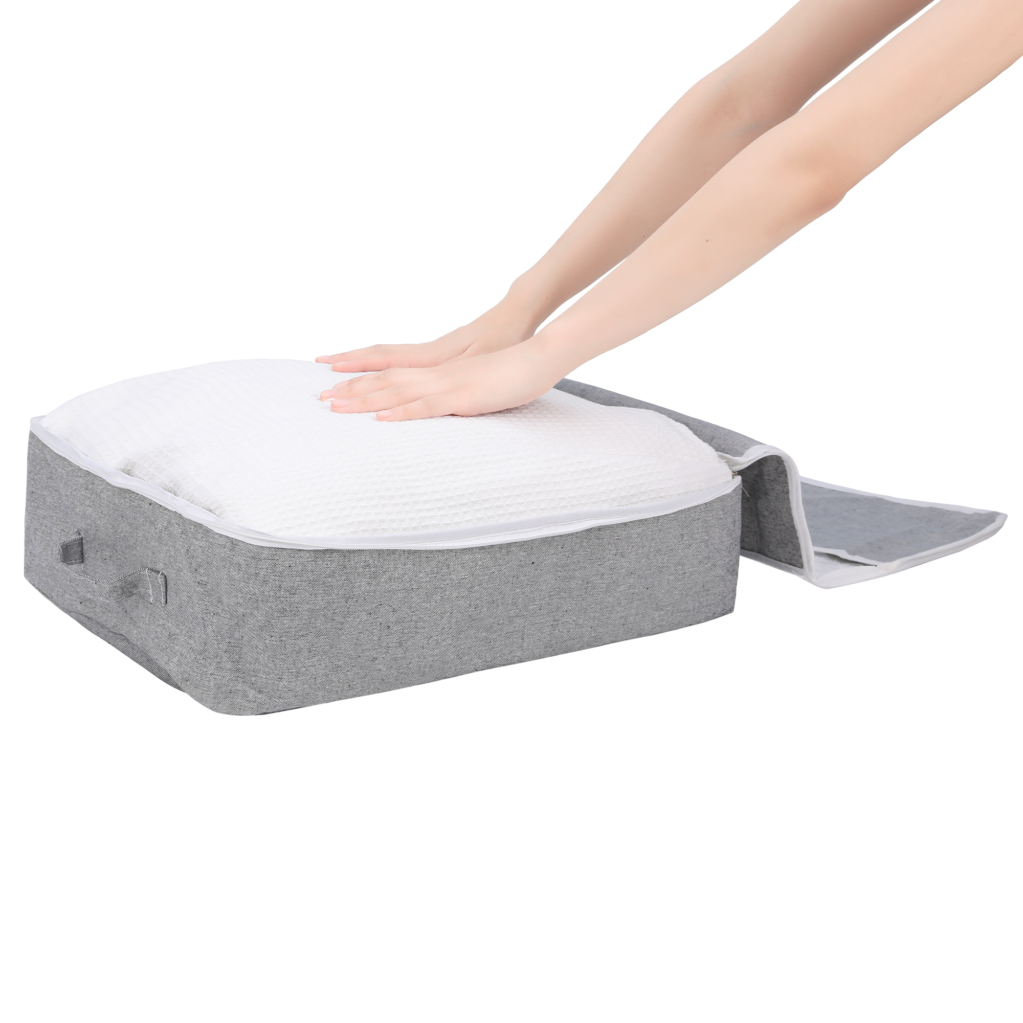 Unique Bargains 1 Pack Clothes Storage Bags Moving Bags Grey 20*16*6in