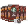 Starbucks K Cup Coffee Pods — Medium Roast Coffee — Fall Blend — 6 Boxes (60 Pods Total)