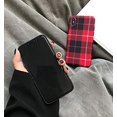 thumbnail image 3 of Iphone X Case, Plaid Print Protective Cover Shell, Matte Slim Fit Anti Scratch Shockproof Soft Tpu Bumper Flexible Rubber Gel Silicone Case For Iphone X, 3 of 7
