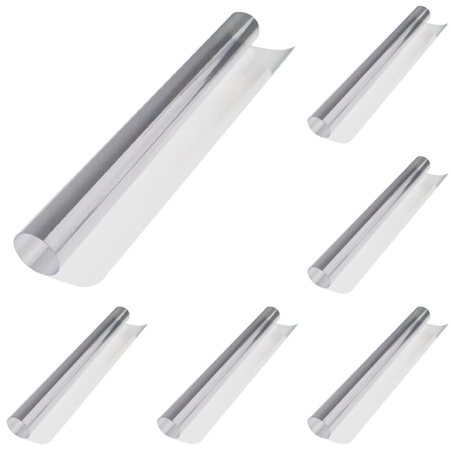 WUSUOWEI 6PCS Shatterproof Window Film,Explosion Proof Film,Glass Protection,20x200CM Clear Sticker for Home and Business,Antiburst Shield,Glazing Gear,Layer for Mirrors,Windows,Glass