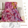 thumbnail image 5 of Colorful Cherry Blossom Blanket Soft Cozy Warm Throw Blanket for Couch, Plush Fuzzy Flannel Fleece Blankets for Sofa, Spring Flowers Vintage Art Bed Blankets Lightweight Gifts for Women, 50"x80", 5 of 9