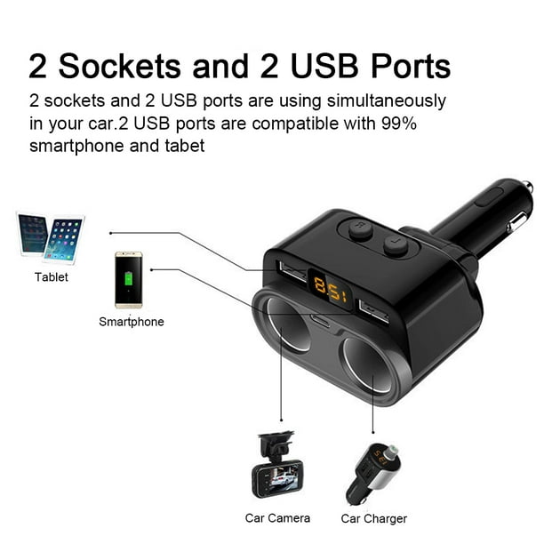 Herwey Port USB vers Convertisseur 12V pour Allume-Cigares