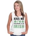 thumbnail image 4 of Funny Kiss Me I'm Irish St Patricks Tank Top T Shirts Men Women Brisco Brands M, 4 of 5