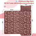 thumbnail image 5 of Maroon Footballs Pattern Toddler Nap Mats for Kids Preschool,Sleeping Mat Bag or Kids,Toddler Sleeping Bag,Toddler Nap Mat or Daycare, 5 of 6