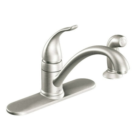 Moen Torrance One-Handle Low Arc Kitchen Faucet with Side Sprayer