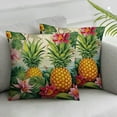 thumbnail image 3 of BANET  Pineapples Decorative Throw Pillow Cover Case Outdoor Pillow Cases Square Standard Cushion Covers for Sofa Couch Bed Pillow Cases Set of 2 22x22in, 3 of 7