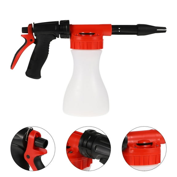 SEWOART 1Pc Practical Black Watering Can for Car Wash Garden Spraying and Cleaning