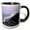 Black/White, variant on 3drose, Kīlauea Volcano Eruption, 11oz Two-tone Black Mug