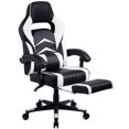 thumbnail image 6 of PRISP Gaming Chair with Footrest and Reclining Backrest, Racing Style High Back Office Chair - Chaise Gamer, 6 of 9