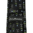 thumbnail image 5 of Golf Course Black Silk Men's Tie, 5 of 5