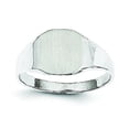 thumbnail image 6 of 14K White Gold Signet Ring Size 6, 6 of 6