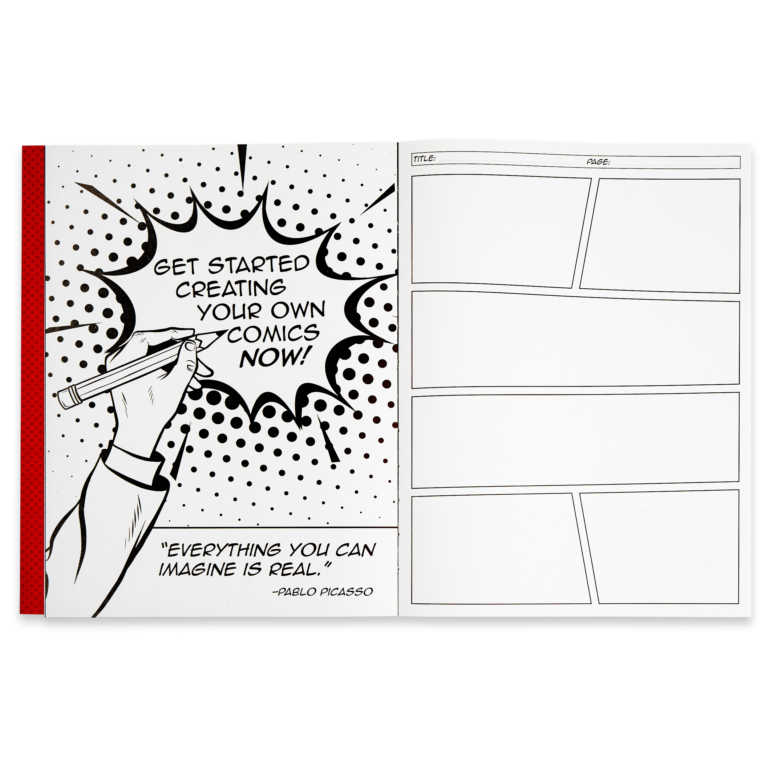 Piccadilly Create Your Own Comics Guided Sketchbook, 8.3 x 11.4" photo 5
