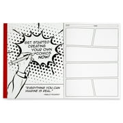 Piccadilly Create Your Own Comics Guided Sketchbook Art Journal, 8.3 x 11.4 Inches, 152 Pages