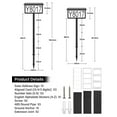 thumbnail image 4 of 2 IN 1 Solar Address Sign for Yard Lighted House Numbers Waterproof Illuminated Address Plaque with Stakes 22 LEDs 3 Color Lighting Modes Wall Mounted/In Ground 2 Ways for Outside Street, 4 of 10