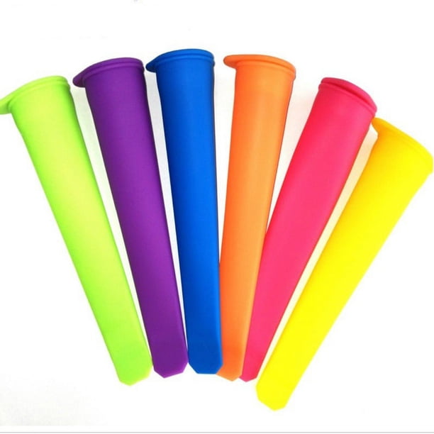 Moldes de Silicona para Helado, Set de 6 Moldes para Helado, Apto para Uso Alimentario, para Niños, Adultos, Chocolate y Bricolaje,