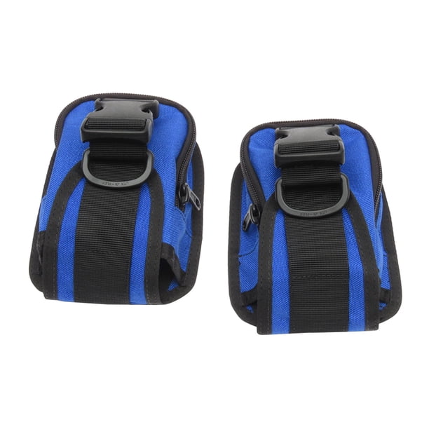 Bolsillos para pesas de buceo Bolsa para pesas de buceo Bolsa con cremallera Contador de recortes Azul