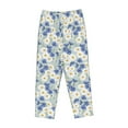 thumbnail image 6 of Uemuo Daisies Flowers Pattern Women's Wide Leg Palazzo Lounge Pants with Pockets Light Weight Loose Comfy Casual Pajama Pants-Medium, 6 of 9