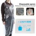 thumbnail image 2 of HomeLife 50Pcs/Bag Adults Aprons Transparent Waterproof Polyethylene Adjustable Women Men Disposable Plastic Aprons Restaurant Supplies, 2 of 13
